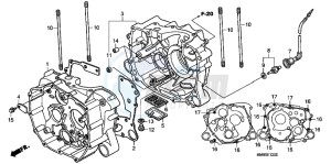 TRX250TEC drawing CRANKCASE