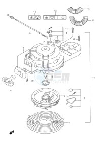 DF 9.9 drawing Recoil Starter