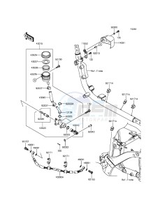 VULCAN 900 CLASSIC VN900BFF GB XX (EU ME A(FRICA) drawing Rear Master Cylinder