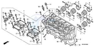 CBF1000SA Europe Direct - (ED / ABS) drawing CYLINDER HEAD