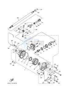 YXZ1000ET YXZ1000R SS (BAS7) drawing FRONT DIFFERENTIAL