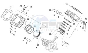 Shiver 750 drawing Cylinder with piston