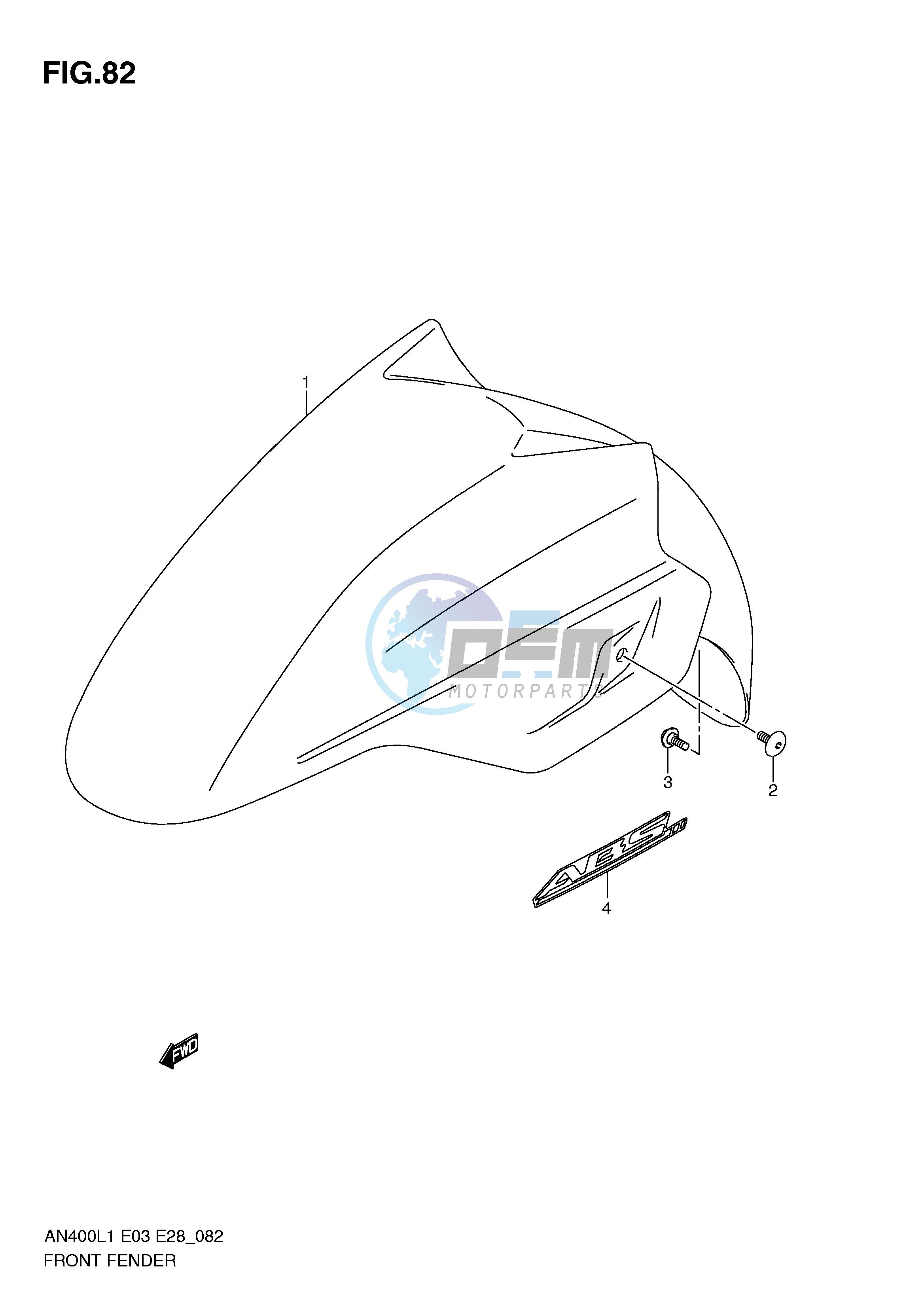 FRONT FENDER (AN400ZAL1 E33)