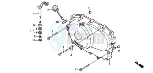 NT650V DEAUVILLE drawing RIGHT CRANKCASE COVER