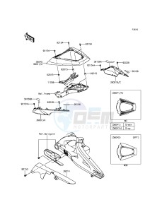 NINJA ZX-10R ABS ZX1000KFF FR XX (EU ME A(FRICA) drawing Side Covers/Chain Cover