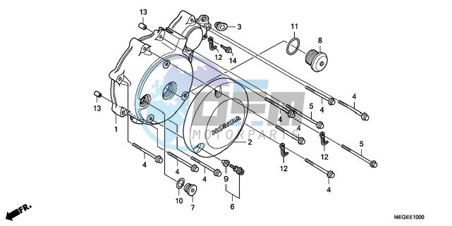 LEFT CRANKCASE COVER