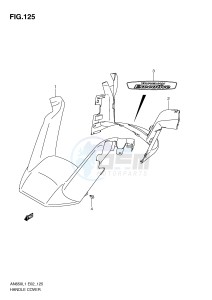 AN650 (E2) Burgman drawing HANDLE COVER (AN650AL1 E19)