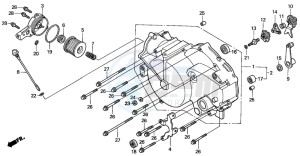 TRX350FM FOURTRAX 350 4X4ES drawing FRONT CRANKCASE COVER (1)