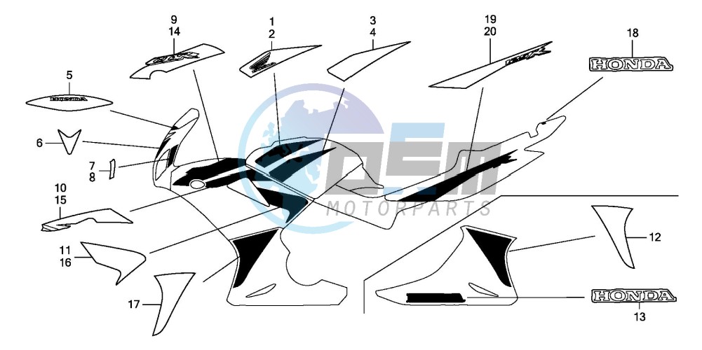 MARK/STRIPE (CBR125RW7)