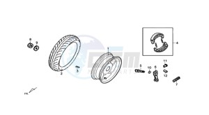 CROX 50 drawing REAR WHEEL