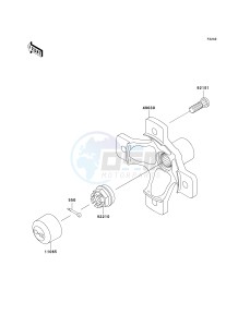 KVF 650 B [PRAIRIE 650 4X4 ADVANTAGE CLASSIC] (B1) [PRAIRIE 650 4X4 ADVANTAGE CLASSIC] drawing REAR HUB