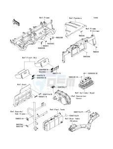 KAF 950 F [MULE 4010 DIESEL 4X4] (F9F-FAF) F9F drawing LABELS