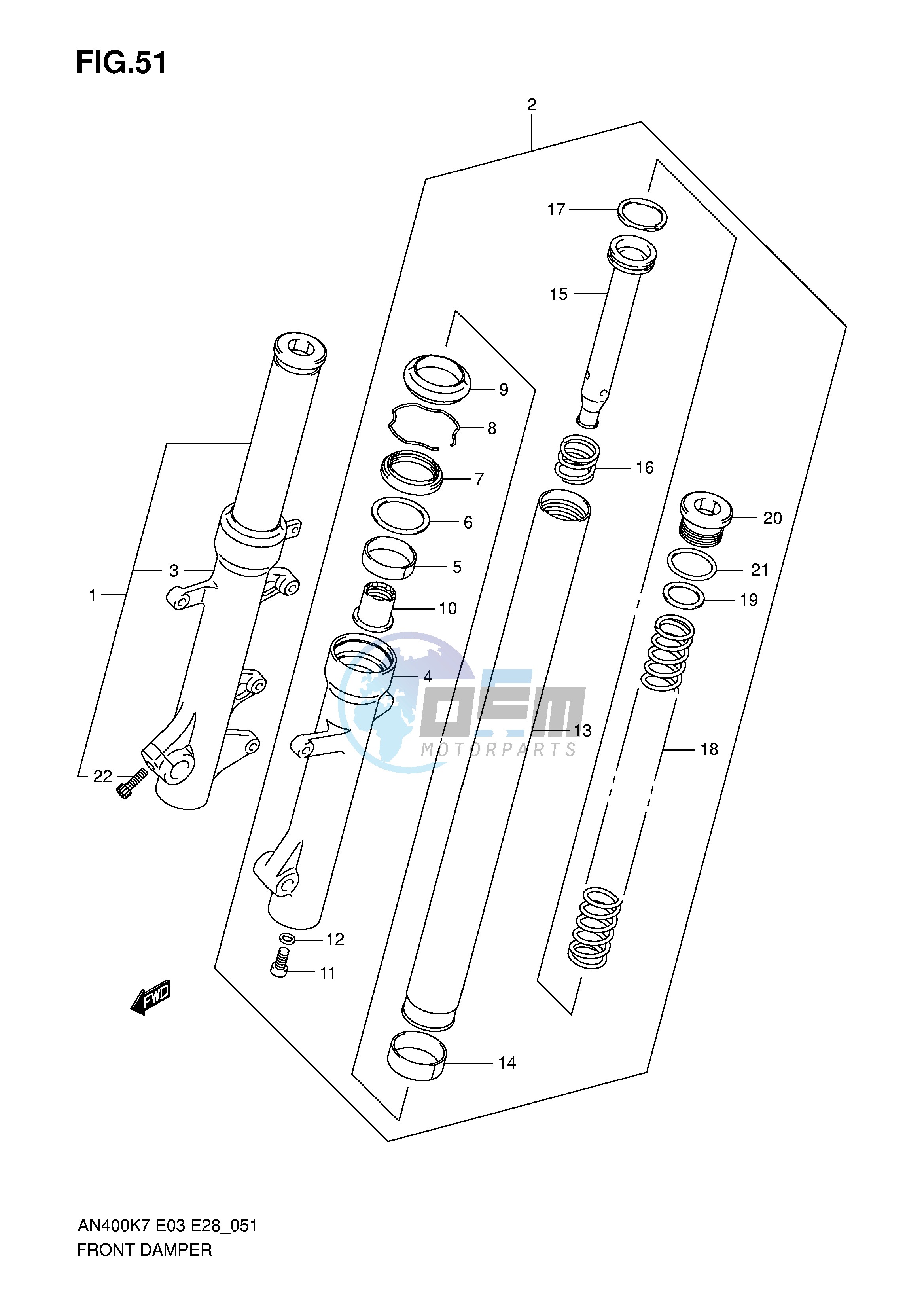 FRONT FORK DAMPER (AN400K7 K8 K9 L0)