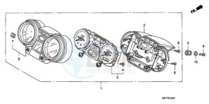 CB1300SA9 SI / ABS BCT MME TWO - (SI / ABS BCT MME TWO) drawing METER (CB1300S/CB1300SA)