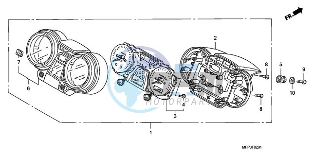 METER (CB1300S/CB1300SA)