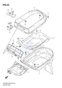 AN400 (E3-E28) Burgman drawing HELMET BOX