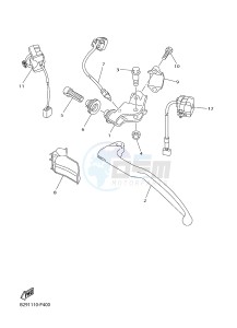 WR250F (2GB2 2GB3 2GB4 2GB4) drawing HANDLE SWITCH & LEVER