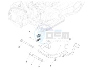 SPRINT 150 4T 3V IE ABS E3 (NAFTA) drawing Stand/s