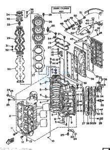 150C drawing CYLINDER--CRANKCASE