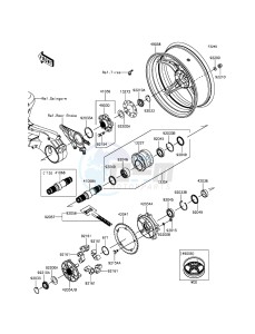 NINJA H2R ZX1000PFF EU drawing Rear Hub