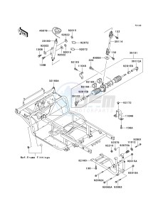 KAF620 G MULE 3000 (G1-G5) MULE 3000 drawing FRAME-- KAF620-G1 - G3- -