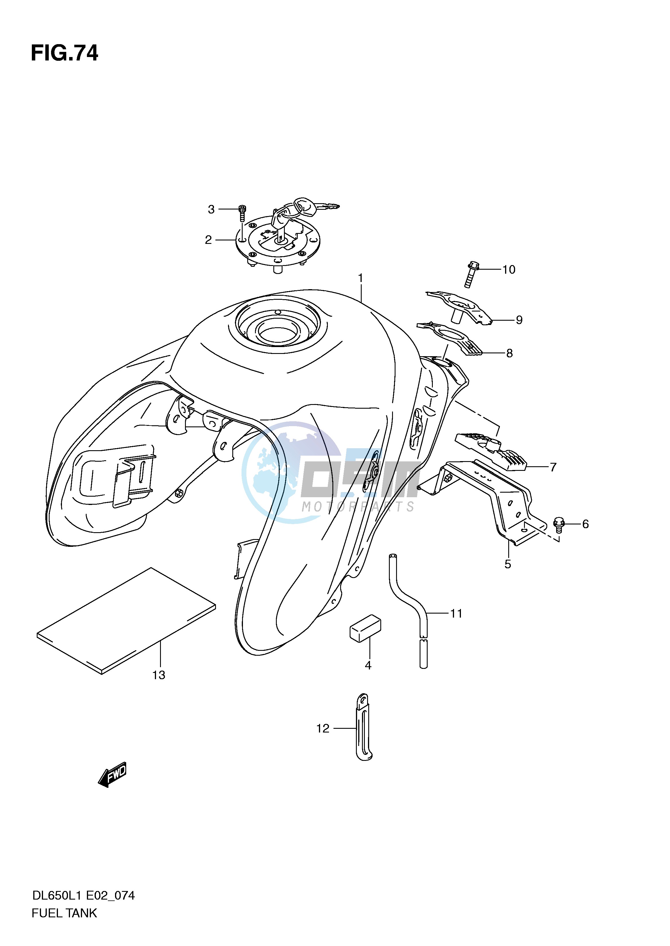 FUEL TANK (DL650L1 E2)