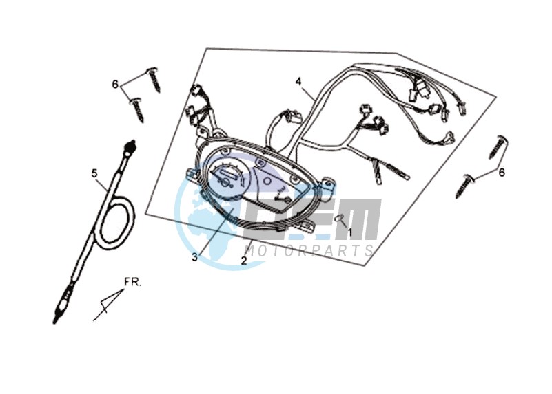 DASHBOARD / SPEEDOMETER CABLE / WIRING HARNASS