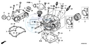 TRX500FPED TRX500FPE ED drawing CYLINDER HEAD