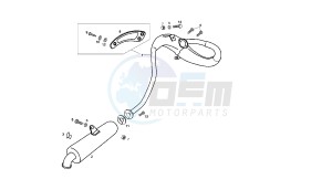 SENDA R X-RACE - 50 CC VTHSR1D1A EU2 drawing EXHAUST