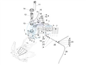 GTS 300 SUPER HPE-TECH 4T 4V IE ABS E4 (EMEA) drawing Fuel tank