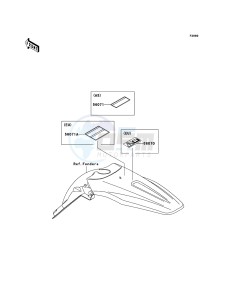 KX450F KX450D8F EU drawing Labels