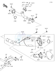 KLX450R KLX450AJF EU drawing Cylinder Head