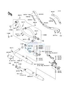 VN1700_VOYAGER_CUSTOM_ABS VN1700KDF GB XX (EU ME A(FRICA) drawing Muffler(s)