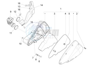 Liberty 125 4t 2v ie e3 (Vietnam) Vietnam drawing Air filter