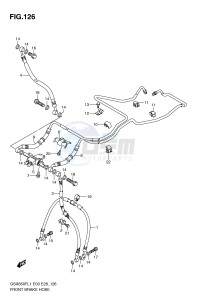 GSX650F (E3-E28) Katana drawing FRONT BRAKE HOSE (GSX650FAL1 E33)