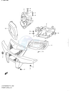 LT-A750X (P17) drawing FRONT GRILLE