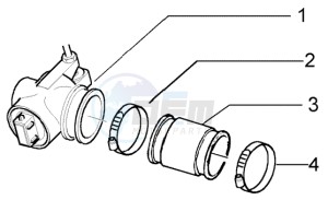 NRG 50 power purejet drawing Throttle body