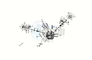 CROX 50 drawing CYLINDER HEAD CPL