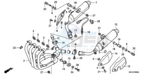 CBF10009 Europe Direct - (ED) drawing EXHAUST MUFFLER