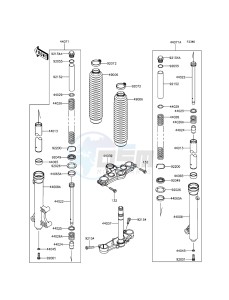 KLX125 KLX125CEF XX (EU ME A(FRICA) drawing Front Fork(-JKALX125CCDA09710)