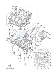 MT-09 TRACER MT09TRA TRACER 900 (2SCC 2SCD) drawing CRANKCASE