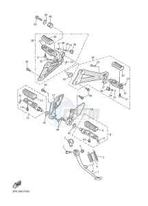 XJR1300C XJR 1300 (2PN4) drawing STAND & FOOTREST