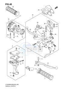 LT-Z400 (E28-E33) drawing HANDLE LEVER