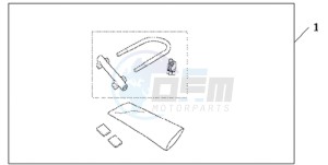 CBR600RAA F / CMF drawing U-LOCK