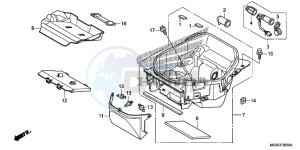 NC700DC Integra E drawing LUGGAGE BOX