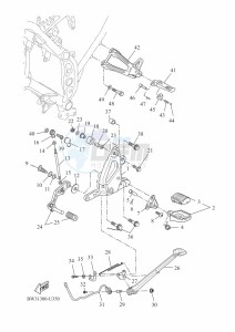 XTZ690 TENERE 700 (BMB9) drawing STAND & FOOTREST