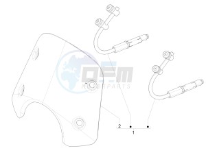 GTS 300 ie (EMEA, APAC) drawing Windshield - Glass