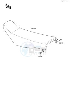 KX 250 F [KX250] (F1) [KX250] drawing SEAT