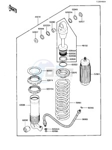 KX 250 B [KX250] (B1) [KX250] drawing SHOCK ABSORBER