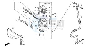 SFX50S drawing FR. BRAKE MASTER CYLINDER (2)